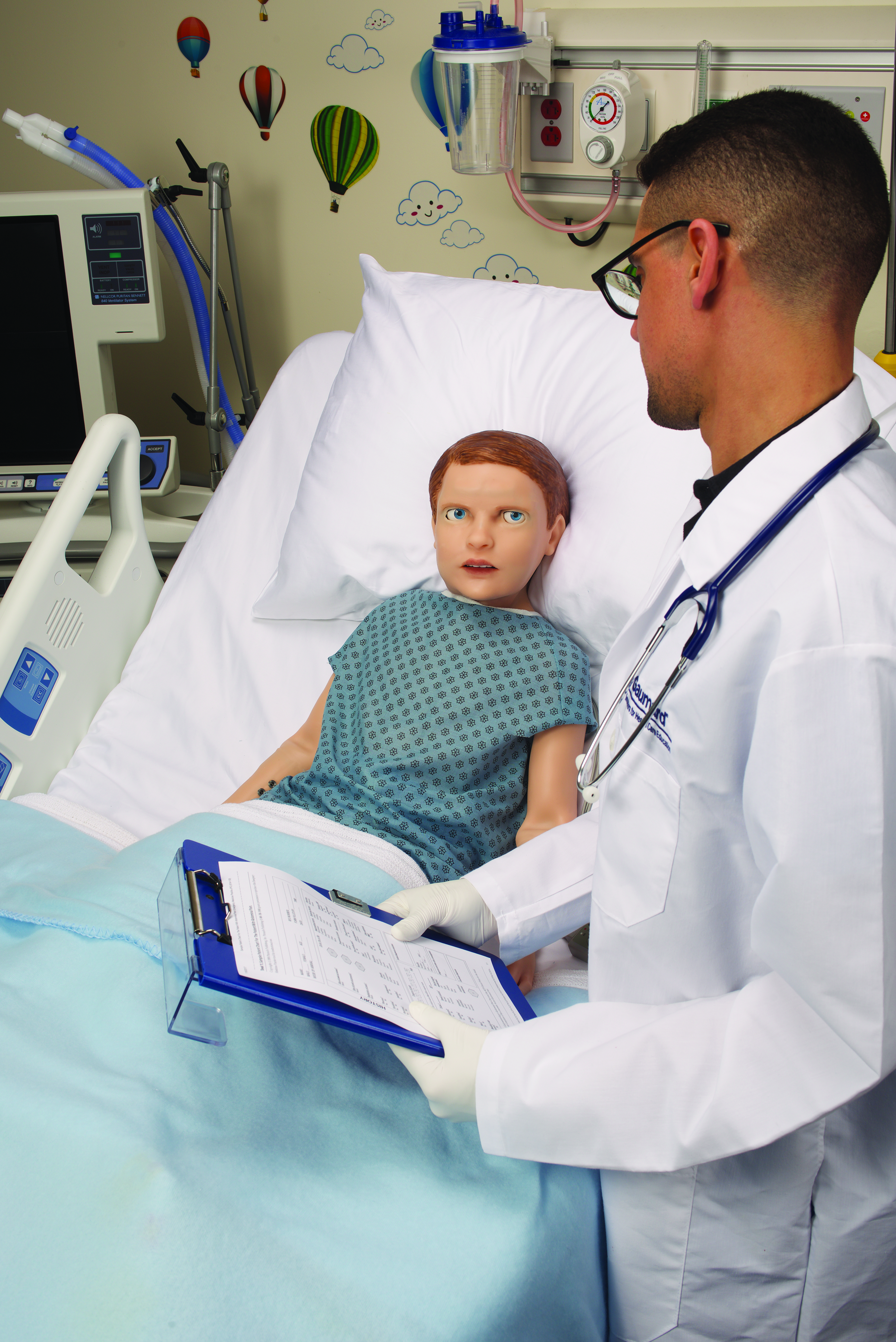 Placeholder image of a clinical simulation lab, to be replaced with Gaumard patient simulator photography